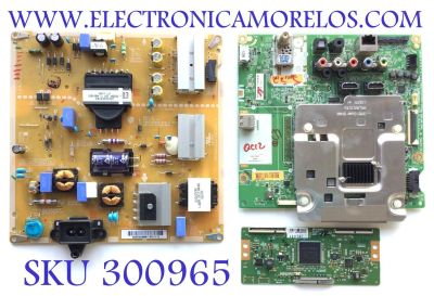 KIT DE TARJETAS PARA TV LG /  MAIN  EBT64138318 / EAX66943504(1.0) /  FUENTE EAY64388811 / EAX66923201(1.4) / T-CON 6871L-4607A / 6870C-0647A / 4607A / PANEL NC490DGE SADP3 / DISPLAY LC490EGY(SJ)(A3) / MODELO 49UH610A-UJ.BUSWLOR